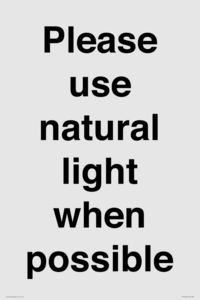 PV10529: Please use natural light when possible