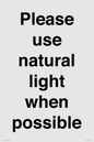 PV10529: Please use natural light when possible