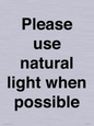 PV10529: Please use natural light when possible
