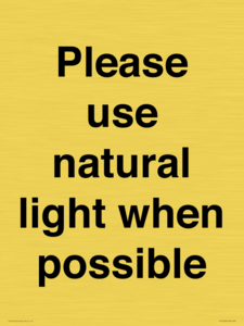 PV10529: Please use natural light when possible