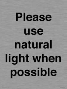 PV10529: Please use natural light when possible