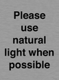 PV10529: Please use natural light when possible