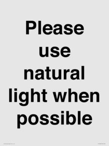 PV10529: Please use natural light when possible