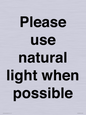 PV10529: Please use natural light when possible