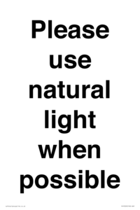 PV10529: Please use natural light when possible