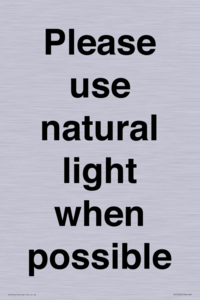 PV10529: Please use natural light when possible