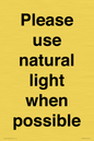 PV10529: Please use natural light when possible