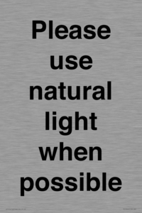 PV10529: Please use natural light when possible