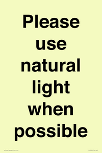 PV10529: Please use natural light when possible