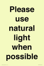 PV10529: Please use natural light when possible