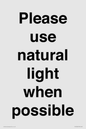 PV10529: Please use natural light when possible