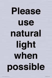 PV10529: Please use natural light when possible