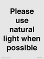 PV10529: Please use natural light when possible