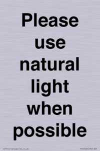 PV10529: Please use natural light when possible