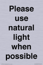 PV10529: Please use natural light when possible
