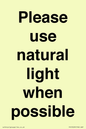 PV10529: Please use natural light when possible