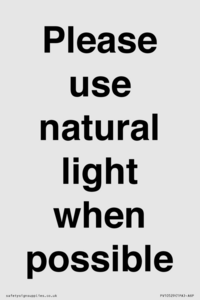 PV10529: Please use natural light when possible