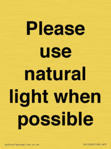 PV10529: Please use natural light when possible