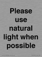 PV10529: Please use natural light when possible