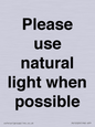 PV10529: Please use natural light when possible