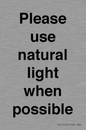 PV10529: Please use natural light when possible