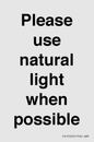 PV10529: Please use natural light when possible