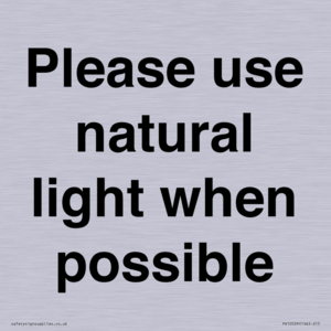 PV10529: Please use natural light when possible