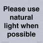 PV10529: Please use natural light when possible