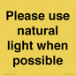 PV10529: Please use natural light when possible