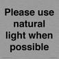 PV10529: Please use natural light when possible