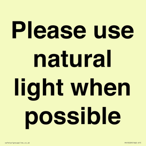 PV10529: Please use natural light when possible