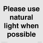 PV10529: Please use natural light when possible