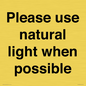 PV10529: Please use natural light when possible