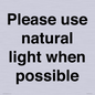 PV10529: Please use natural light when possible