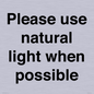 PV10529: Please use natural light when possible