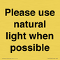 PV10529: Please use natural light when possible