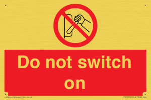 PV10702: Do not switch on