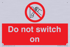 PV10702: Do not switch on