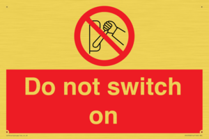 PV10702: Do not switch on