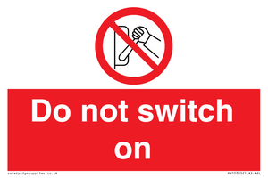 PV10702: Do not switch on