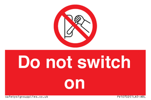 PV10702: Do not switch on