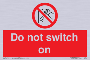 PV10702: Do not switch on