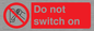 PV10702: Do not switch on