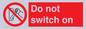 PV10702: Do not switch on