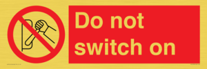 PV10702: Do not switch on