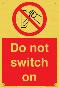 PV10702: Do not switch on