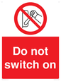 PV10702: Do not switch on
