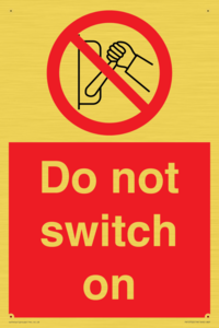 PV10702: Do not switch on