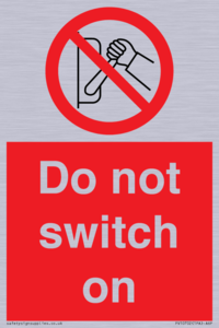 PV10702: Do not switch on