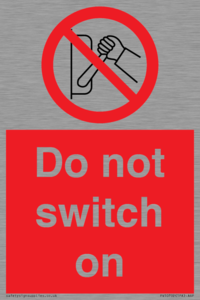 PV10702: Do not switch on